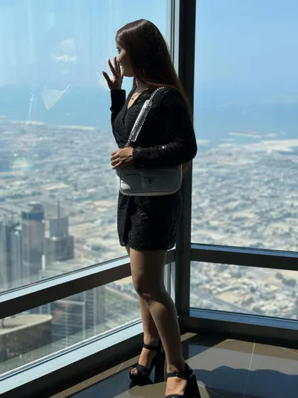 Looking out over the city.
