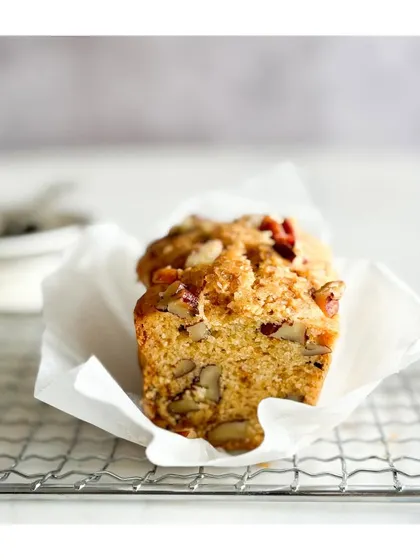 Slices of buttery bliss. Our Pecan Pound cake is moist, buttery, and bursting with nutty flavor. It pairs perfectly with a cup of coffee.