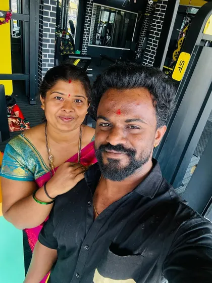 My happiness. A selfie with my wife, who supports my journey every day.