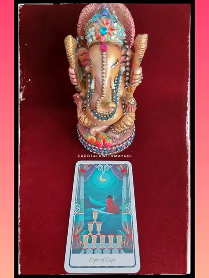 If you chose card 2 for October, the Eight of Cups, it's time to walk away from what no longer serves you. This could mean a physical move or simply abandoning old beliefs to find a more fulfilling life.