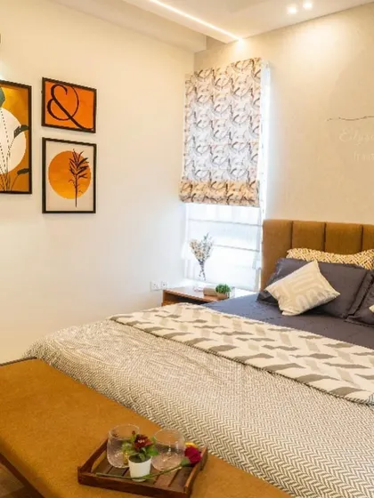 A collection of our bedroom designs, showcasing various styles from modern minimal to ethnic traditional. Each space is crafted to be a unique sanctuary, featuring custom furniture, layered lighting, and thoughtful details.