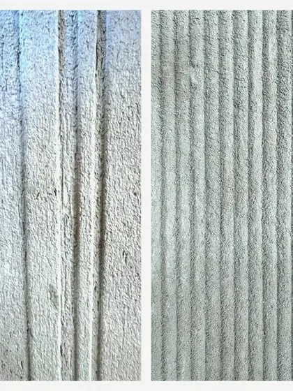 A collage showing our material exploration for the Surathkal villa. We experiment with various concrete textures, from smooth to ruggedly combed, crafting unique surfaces that become an integral part of the architecture.