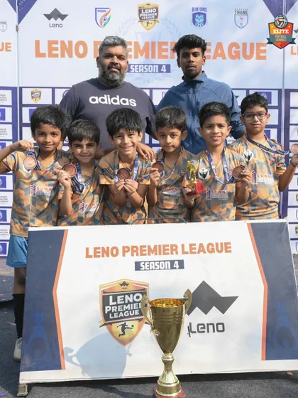 Our U9 team celebrating their 3rd place finish. Every player showed immense heart and we are proud of their achievement.