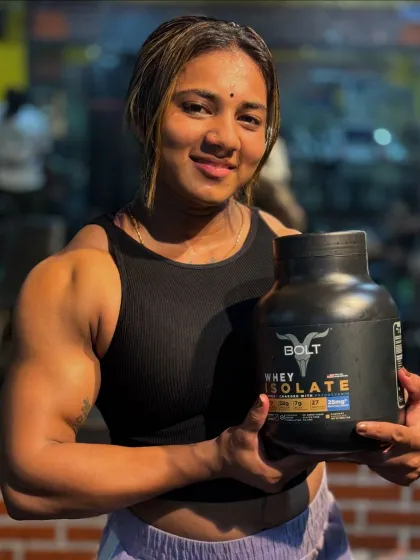 I'm thankful for Bolt Nutrition's clear whey protein isolate for my post-training recovery. It's light, refreshing, and exactly what I need after a hard session.