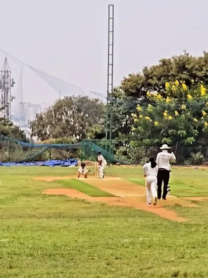 A batter and runner in action during the Arjuna Cup final. We emphasize learning through real match scenarios.