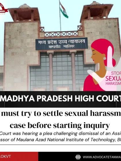 A key point from a Madhya Pradesh High Court ruling is highlighted here: an ICC must attempt conciliation before initiating a formal inquiry. My training for IC members covers these procedural nuances to ensure compliance.