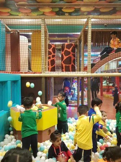 The ball pit is always a highlight during a school trip. It's a place for unstructured fun where kids can play together in a massive sea of colors.