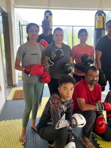 The Morning Squad, ready to start the day with a tough workout.