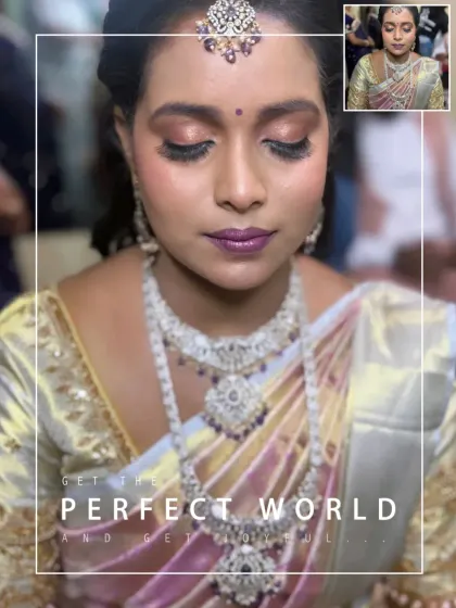 This American Diamond and pearl haram is a showstopper. It is available for rent and is perfect for brides who want a blend of modern sparkle and traditional length.