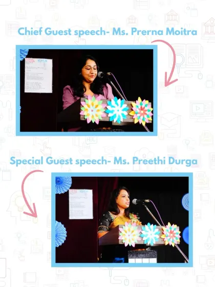 We were honored to have guest speakers Ms. Prerna Moitra and Ms. Preethi Durga at our ASHR ceremony. Their speeches added great value to our celebration of student growth and commitment.