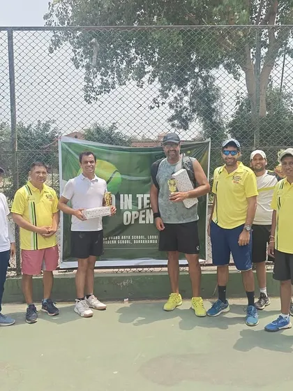 Presenting awards at our Ad In Tennis Open. Congratulations to all the winners and participants for their dedication and sportsmanship.