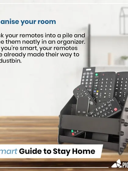 A smart guide to staying home: you could organize your remotes, or you could be smarter and make them obsolete. Our system ensures your remotes make their way to the dustbin for good.