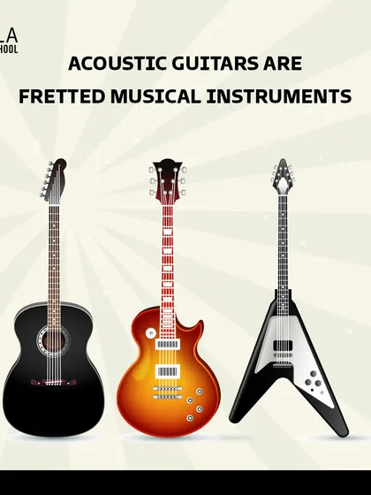 Acoustic guitars are fretted instruments, which means you press the strings against metal frets to change the pitch. We teach you how to navigate the fretboard with ease.
