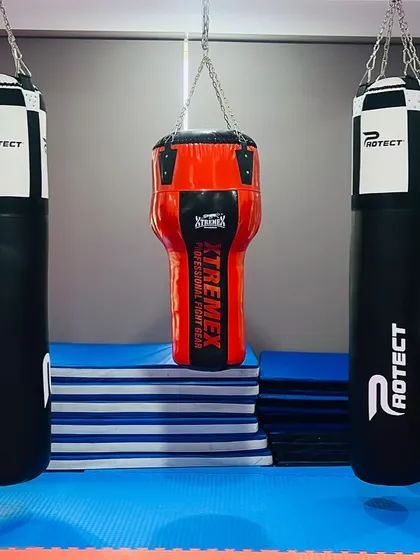 We've added new kick bags to our gym, including a professional uppercut bag, to take our striking training to the next level.