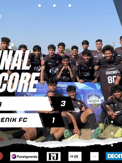 The final scorecard from our 3-1 victory against Phoenix FC in the Super League. A great team win with three players scoring their debut goals.