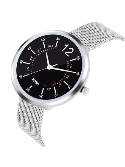 An angled shot of a wristwatch, giving a three-dimensional feel while maintaining a clean, isolated look.