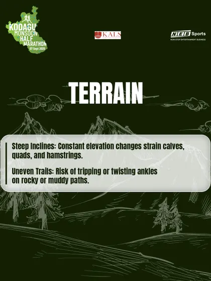 The terrain in Kodagu is no joke. Steep inclines and uneven trails strain your muscles and test your focus.