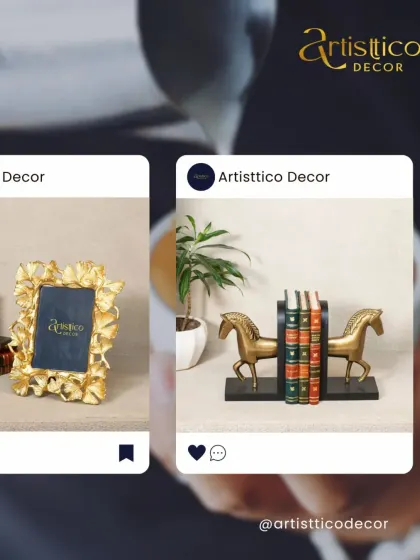 Another glimpse of our presence at the Gift Expo, showcasing our popular photo frames and horse bookends.