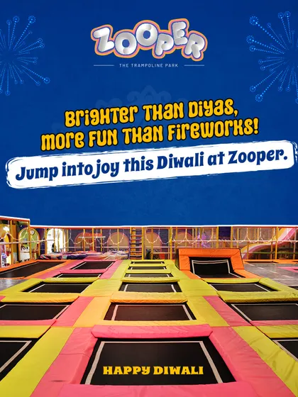 Brighter than diyas, more fun than fireworks. Jump into joy this Diwali at Zooper for a unique celebration.