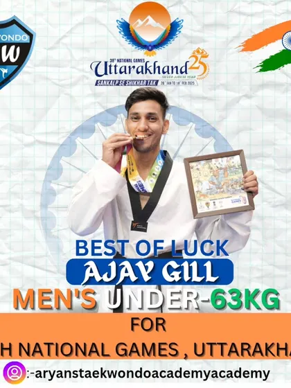 All the best to Ajay Gill for the National Games 2025. The entire academy is behind you.