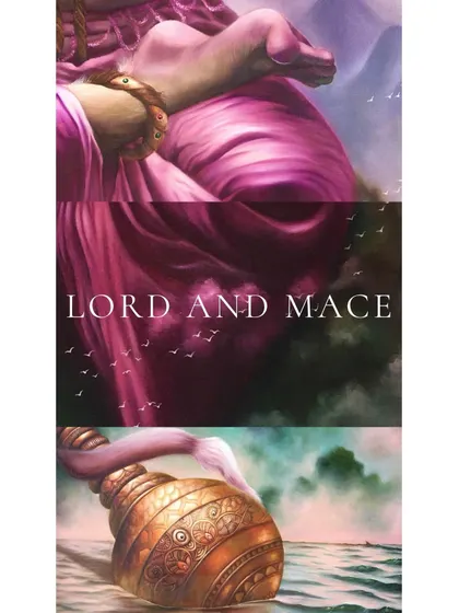 This collage shows details from my "Lord and Mace" oil painting. It is a piece that explores themes of strength and divinity, and I enjoyed working on the intricate details of the mace and the soft textures of the clouds.