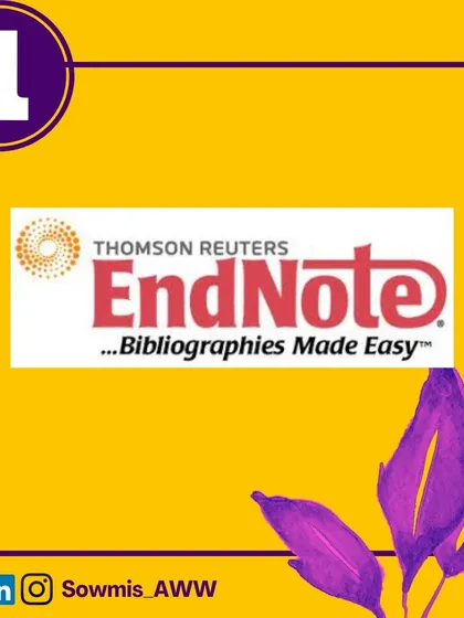 Reference management doesn't have to be daunting. In my workshops, I introduce and demonstrate several commonly used tools like EndNote, Mendeley, Zotero, RefWorks, and Colwiz to help you find a system that works best for your workflow.