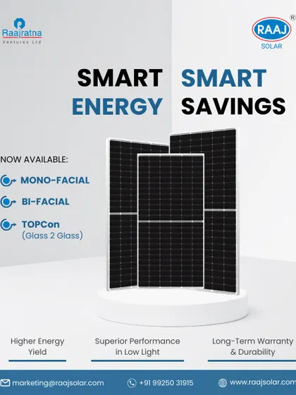 We provide smart energy solutions for smart savings. Choose from our range of Mono-facial, Bi-facial, and advanced TOPCon Glass-to-Glass panels to find the perfect fit for your energy needs and budget.