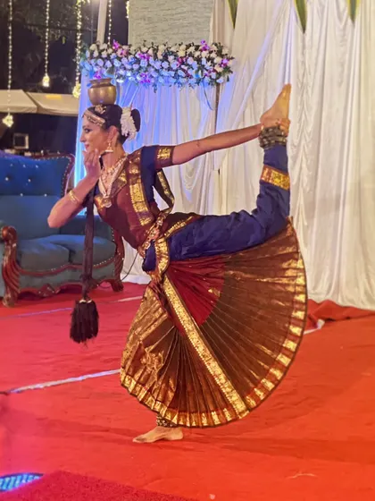 A recent Indian classical dance performance. It’s a joy to return to my roots and share this beautiful, traditional art form.