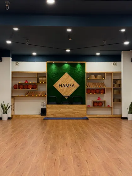 Your journey to health, happiness, and harmony starts here. This is the entrance to our new Akshyanagar studio, a space built with love and support from our amazing community.