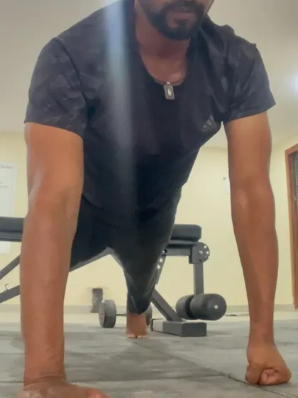 A fist pushup, which challenges wrist strength and stability. This is a great conditioning exercise borrowed from martial arts.