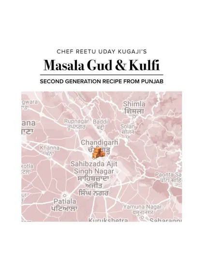 Locating the second-generation Masala Gud & Kulfi recipe in Chandigarh, Punjab.