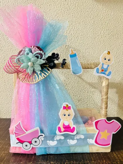 Welcoming a new baby is a joyous occasion, and our baby shower hampers are designed to celebrate just that. This beautifully decorated hamper is filled with gentle, organic, handmade soaps in cute baby-themed shapes, perfect for a thoughtful gift.