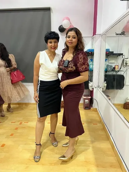 With our new franchisee, Manishaa Mishra, at the Sector 55 opening. So proud to have her on our team.