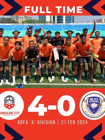 A convincing 4-0 win in our 6th game of the BDFA 'A' Division.
