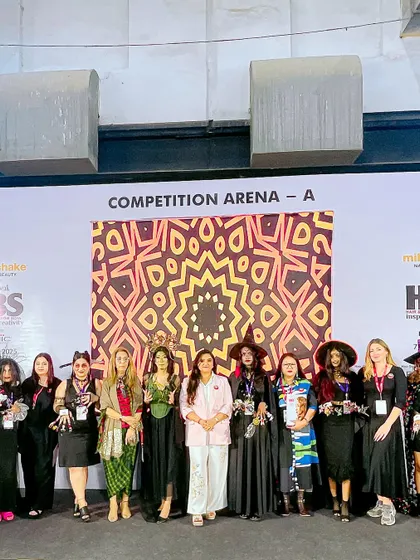 A group photo from the Nailathon Competition Arena, with our founder Dipika Parihar alongside the talented contestants. We are proud to be at the forefront of the nail industry.