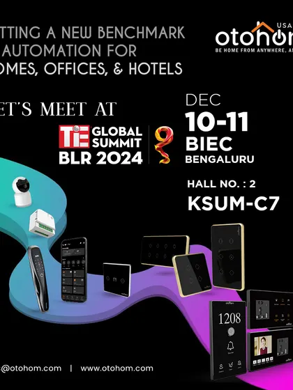 We will be at the TiE Global Summit 2024 in Bengaluru, setting a new benchmark in automation for homes, offices, and hotels. Let's meet and create smarter spaces together.