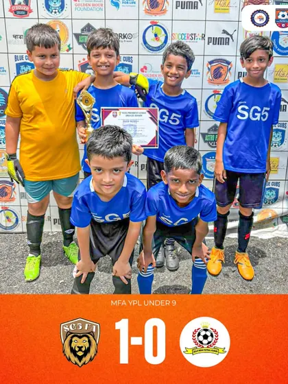 Our Under 9 team celebrating a 1-0 victory in the MFA YPL. It's moments like these that build a winning mentality from a young age.