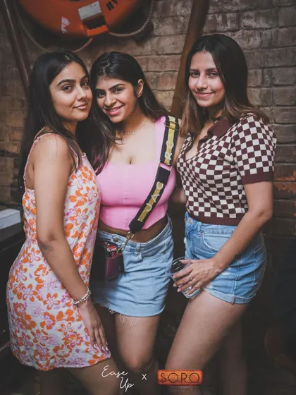 A group of friends enjoying the laid-back yet energetic vibe of a Goa party.