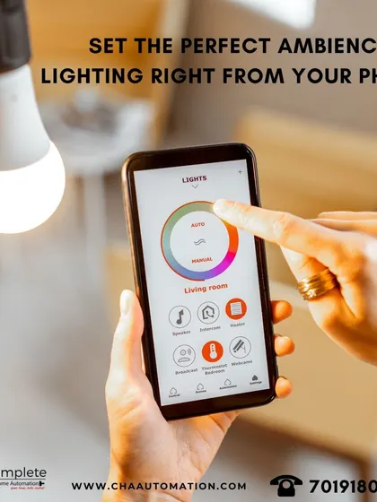 Set the perfect ambiance lighting right from your phone. Our app's intuitive color wheel allows you to select the exact hue and intensity you desire for any room in your house.