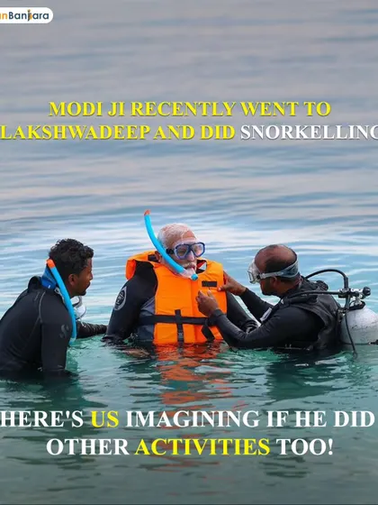 When PM Modi went snorkeling in Lakshadweep, it inspired us. Here's us imagining all the other water sports he could have tried.