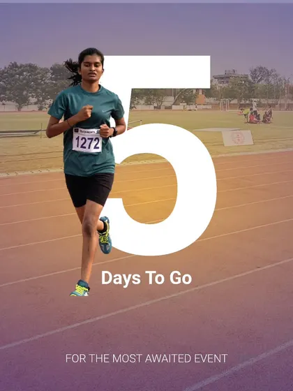 The countdown continues with just 5 days to go for TrackNights 2024. This image features one of our athletes in motion, building anticipation for the most awaited event of the year.