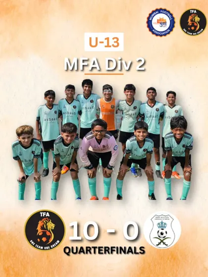 A stunning 10-0 victory in the quarterfinals propels our U13 team into the MFA YPL 2nd Division semifinals.