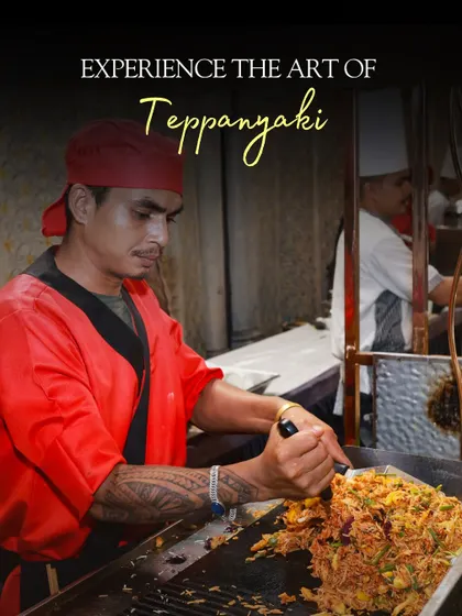 The sizzle and flair of a live Teppanyaki station brings energy and entertainment to any event. My chefs grill fresh vegetables and noodles right before your eyes, turning your meal into an exciting performance.