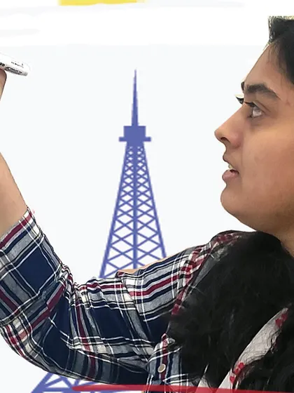 One of our talented trainers, Deepali, who teaches both French and Mandarin. Her journey from learning to teaching with us is an inspiration to many of our students.