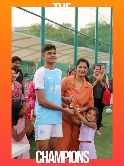 Celebrating the champions of our intra-club tournament. Events like these are a great way to reward hard work and give players a taste of victory.