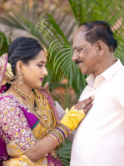 A touching moment between Jagruthi and her father. These are the memories that last a lifetime.