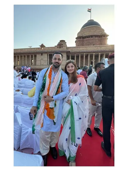 Attending the historic oath ceremony with my wife. It was a privilege to be present for such a significant moment in our nation's political journey.