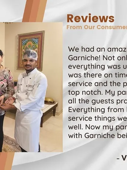 For us, success is a happy host. This client was thrilled that her party was a huge hit, praising everything from our punctuality to the food. Our goal is to make your party hassles disappear.