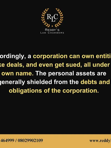 A visual summary of how a corporation's separate legal identity protects its owners.