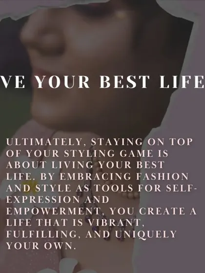 Staying on top of your styling game is about living your best life. I found my joy by embracing my imperfections and using style as a tool for self-expression and empowerment.